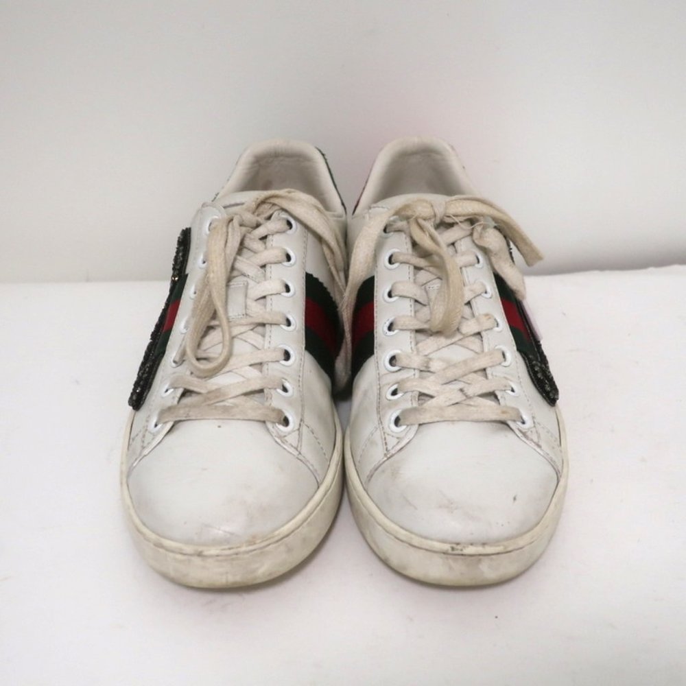 Gucci Ace Safety Pin Low Top Sneakers - Picture 5 of 14